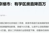 168B京-北京二手房市场逐渐平静：10月网签量环比下降25%