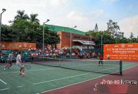 168B京娱乐：16支队伍竞逐“燕口福”杯中山大学校友网球团体赛