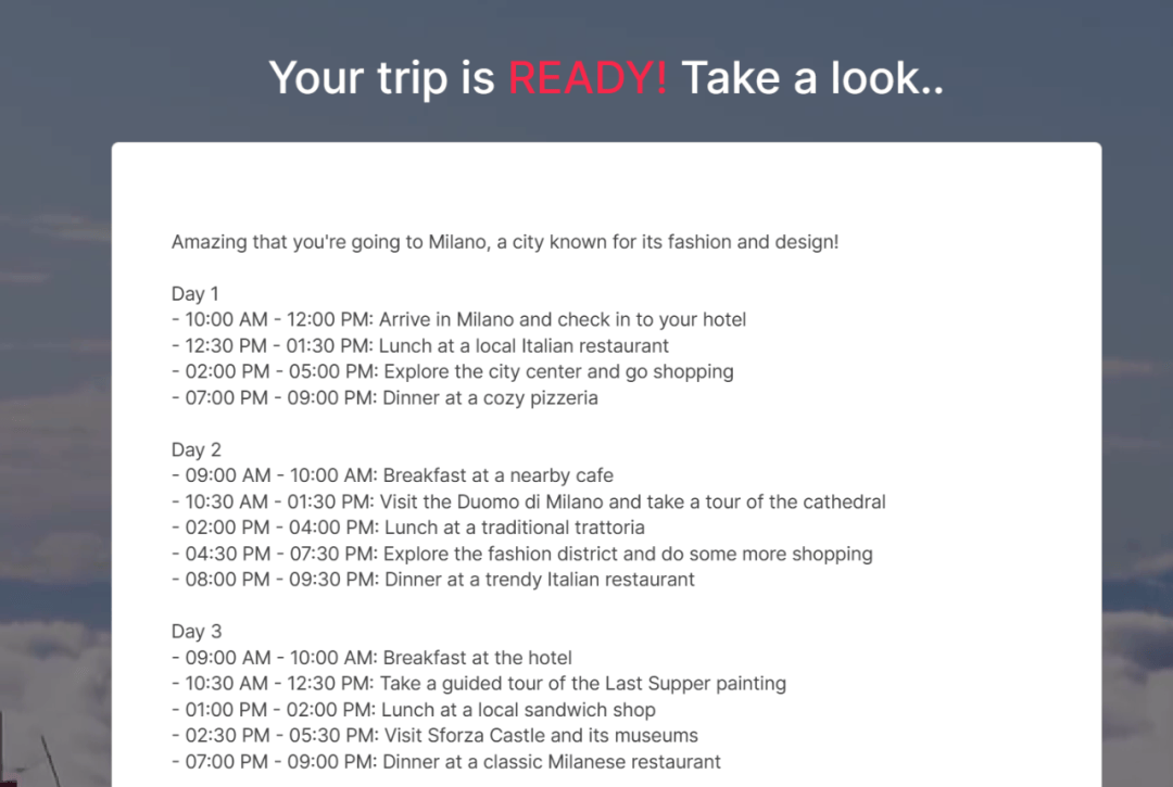 旅行:懒人旅行福音旅行！JourneyPlan 为用户打造详细旅行计划｜探索好玩的 GPTs